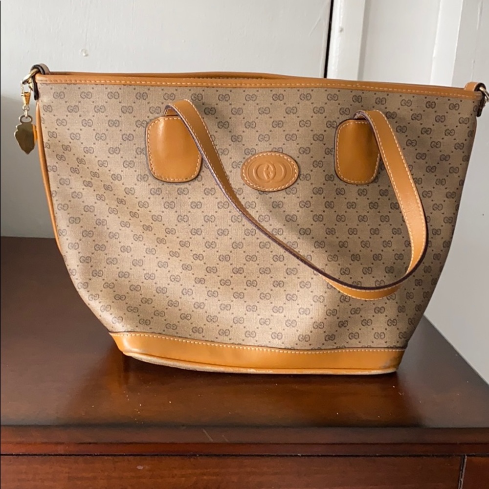 VINTAGE authentic Gucci small tote